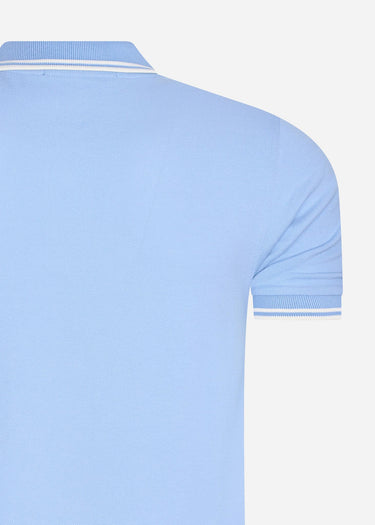 Fred Perry Polo's Twin tipped fred perry shirt - sky snow