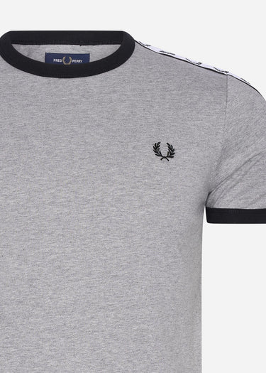 Fred Perry T-shirts Taped ringer t-shirt - steel marl