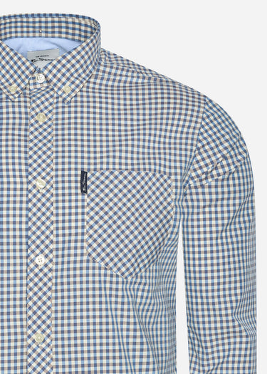 Ben Sherman Overhemden Signature gingham - persian blue