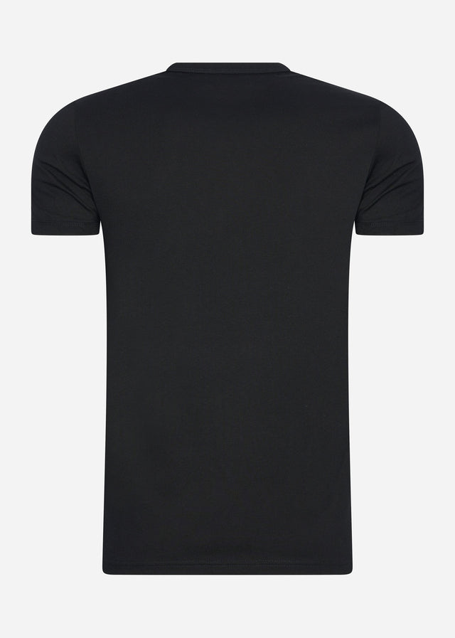Fred Perry T-shirts Tonal tape ringer t-shirt - black