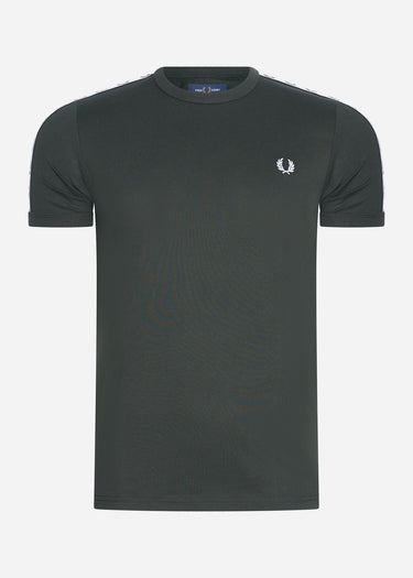 Fred Perry T-shirts Taped ringer t-shirt - night green