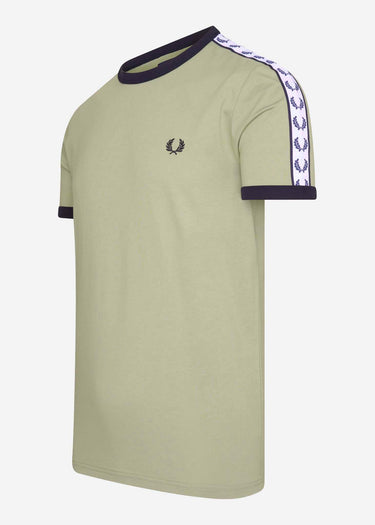 Fred Perry T-shirts Taped ringer t-shirt - seagrass