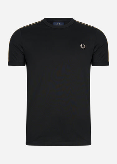 Fred Perry T-shirts Contrast tape ringer t-shirt - black black