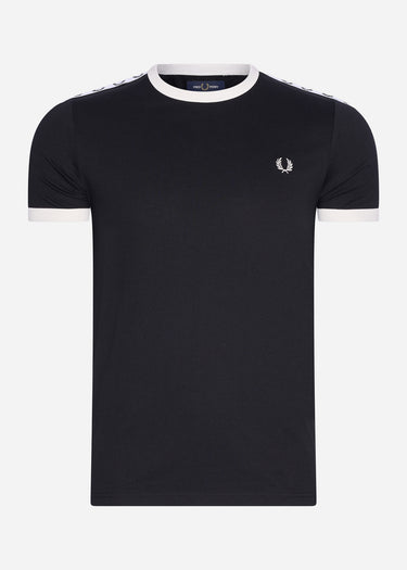 Fred Perry T-shirts Taped ringer t-shirt - black