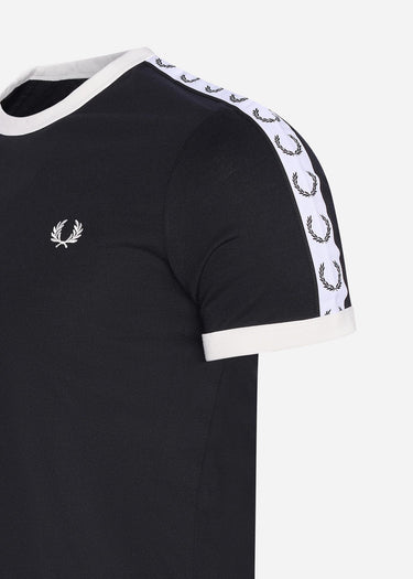 Fred Perry T-shirts Taped ringer t-shirt - black