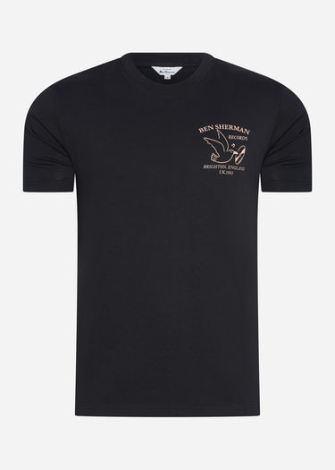 Ben Sherman T-shirts Brighton records - black