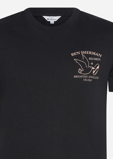 Ben Sherman T-shirts Brighton records - black