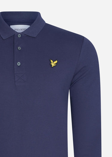 Lyle & Scott Longsleeve Polo's LS polo shirt - navy