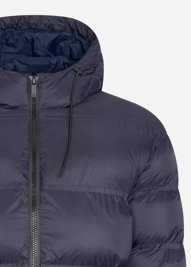 Lyle & Scott Jassen Sculptural puffer jacket - dark navy