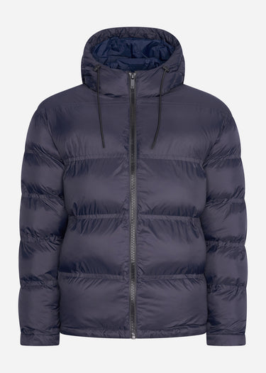 Lyle & Scott Jassen Sculptural puffer jacket - dark navy