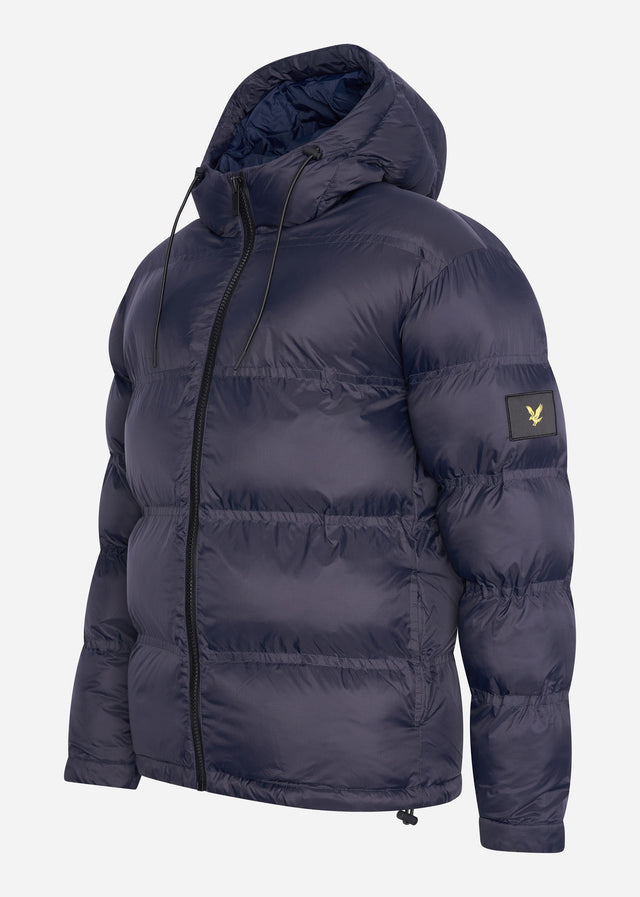 Lyle & Scott Jassen Sculptural puffer jacket - dark navy