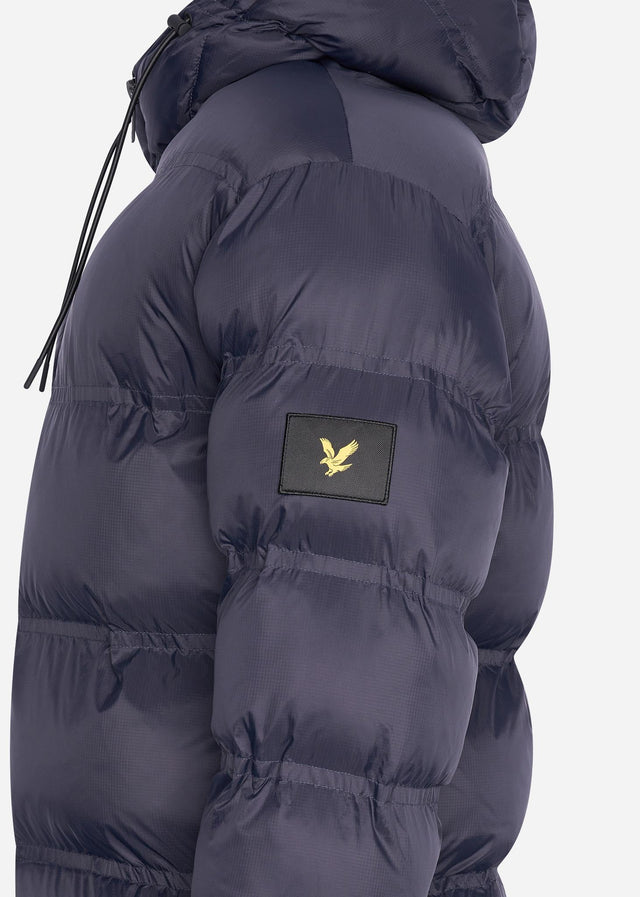 Lyle & Scott Jassen Sculptural puffer jacket - dark navy