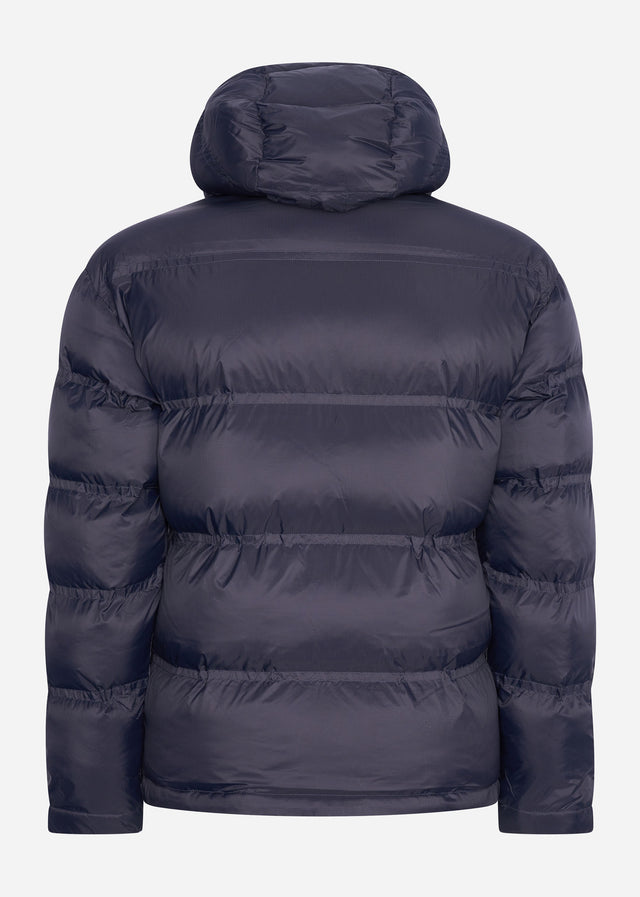 Lyle & Scott Jassen Sculptural puffer jacket - dark navy