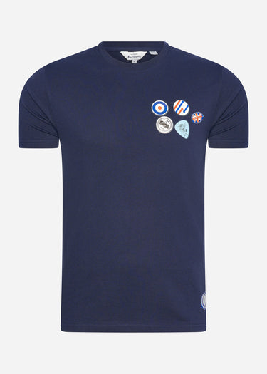 Ben Sherman T-shirts Mod badge print tee - marine