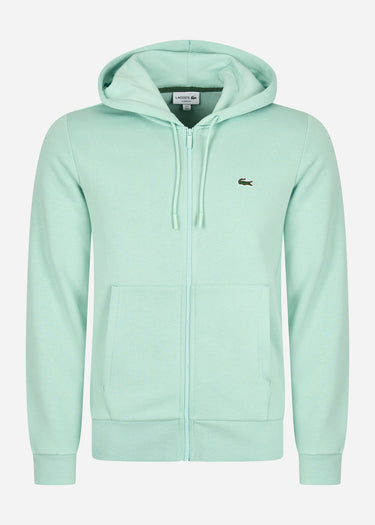 Lacoste Vesten Zip through hoodie - pastille mint