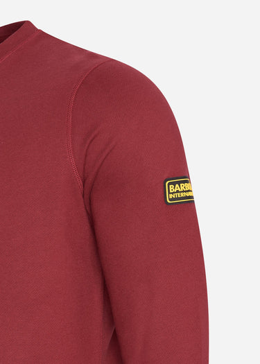 Barbour International Truien Badge sweat - wine