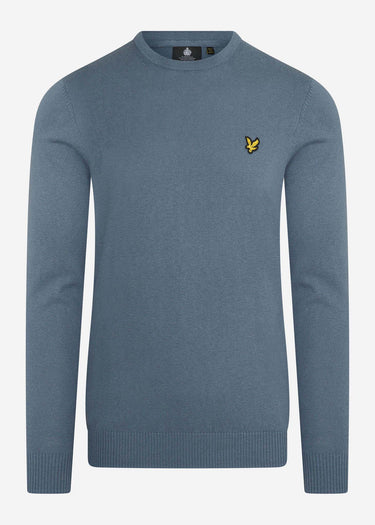 Lyle & Scott Truien Cotton merino crew jumper - slate blue