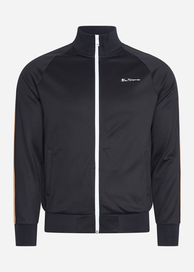 Ben Sherman Vesten House taped track top - black