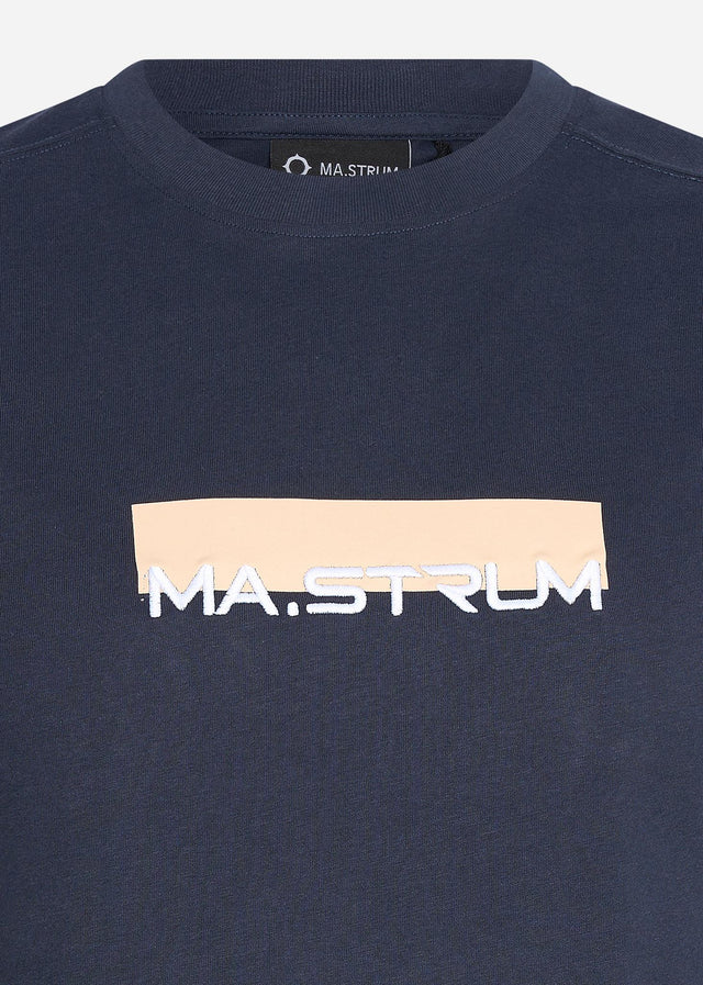 MA.Strum T-shirts MA.Strum block print tee - ink navy