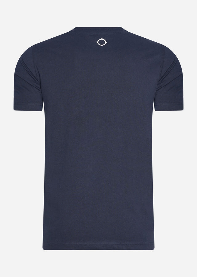 MA.Strum T-shirts MA.Strum block print tee - ink navy