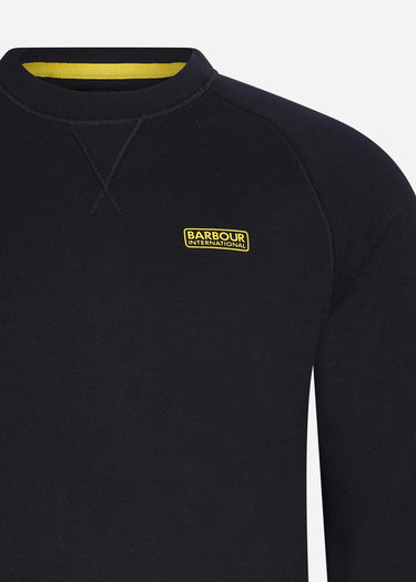Barbour International Truien Essential crew neck sweat - black