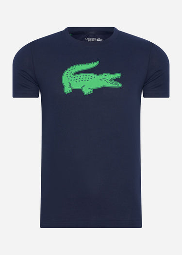 Lacoste T-shirts Printed t-shirt - navy blue clover green