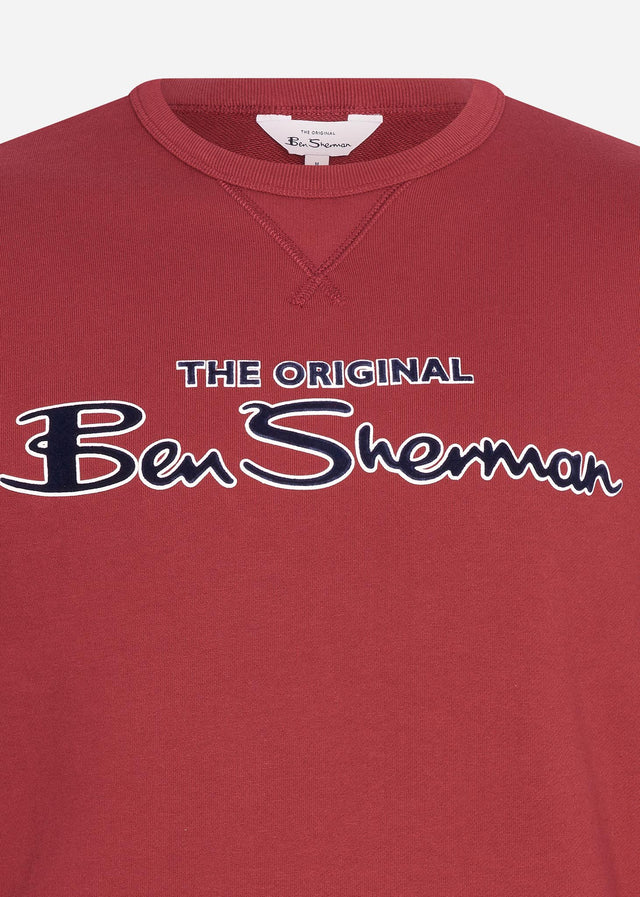 Ben Sherman Truien Signature logo sweat - red