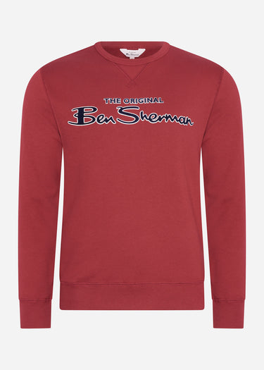 Ben Sherman Truien Signature logo sweat - red