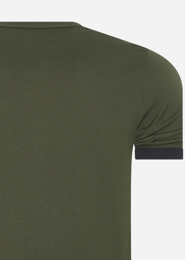 Fred Perry T-shirts Ringer t-shirt - hunting green