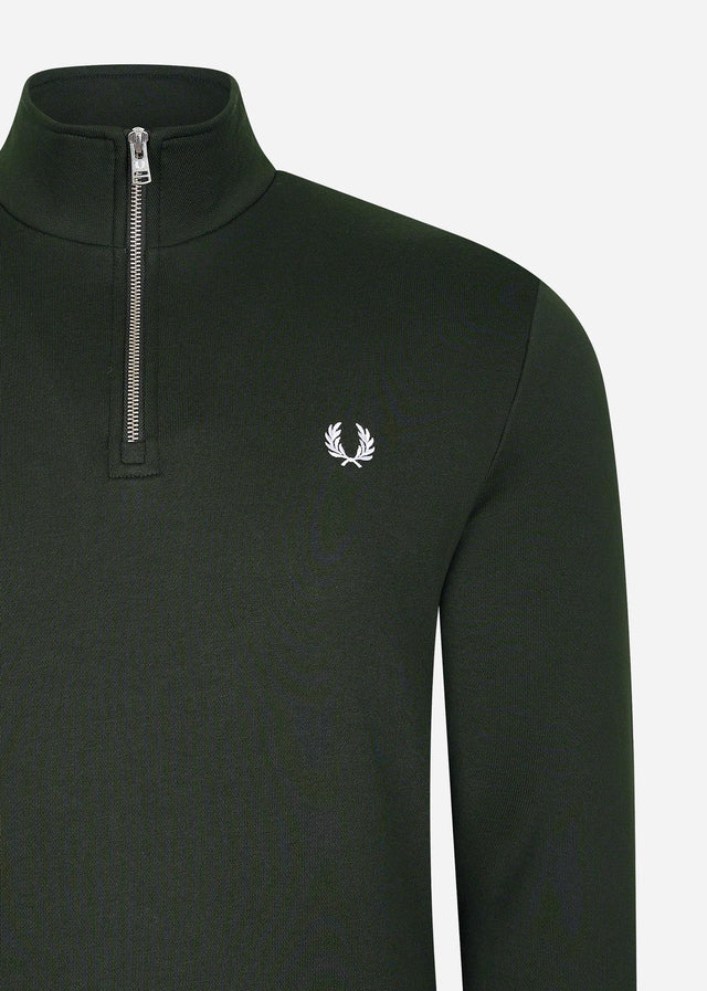 Fred Perry Truien Half zip sweatshirt - night green