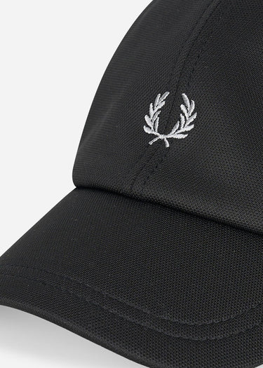 Fred Perry Petten Contrast tape tricot cap - black