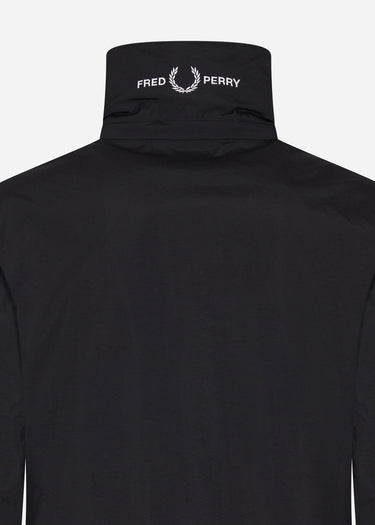 Fred Perry Jassen Patch pocket zip through jacket - black