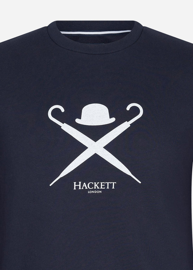 Hackett London Truien Logo sweatshirt - navy