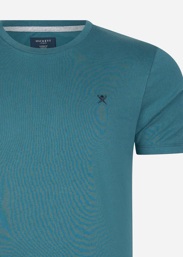 Hackett London T-shirts Embroidered logo t-shirt - petrol