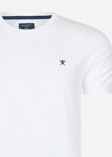 Hackett London T-shirts Embroidered logo t-shirt - white