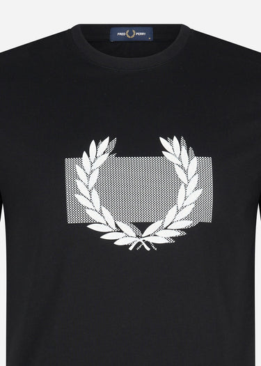 Fred Perry T-shirts Colour block Laurel wreath t-shirt - Black