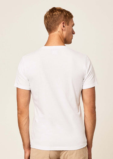 Hackett London T-shirts Embroidered logo t-shirt - white