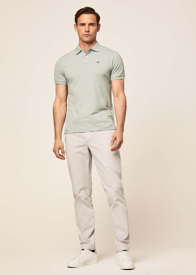 Hackett London Polo's Cotton pique polo shirt - duck egg