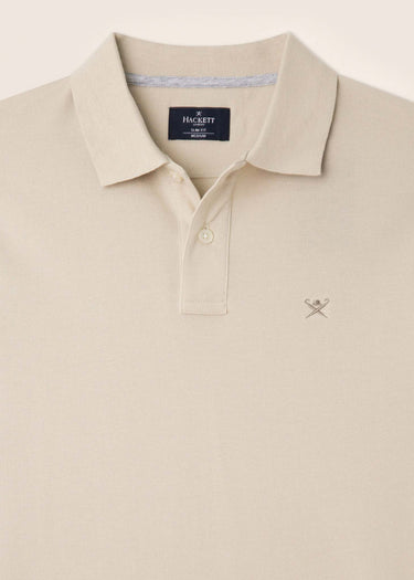 Hackett London Polo's Cotton pique polo shirt - silver lining