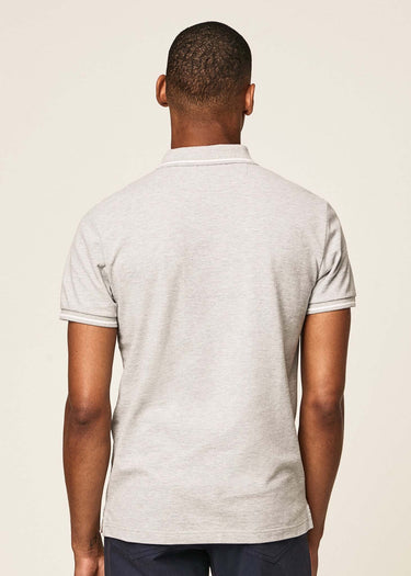 Hackett London Polo's Heritage logo polo - grey marl