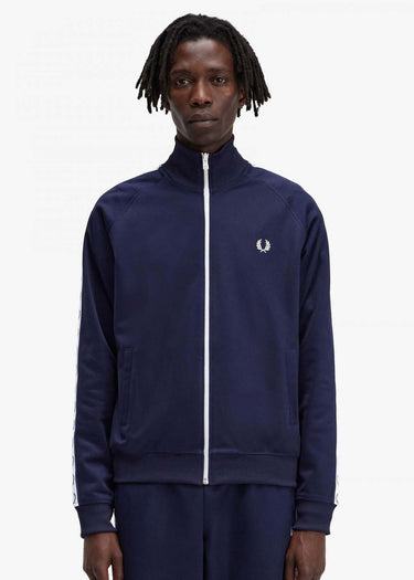 Fred Perry Vesten Taped track jacket - carbon blue