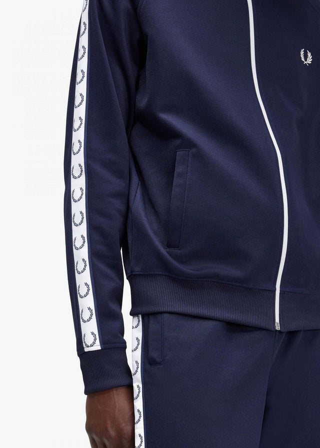 Fred Perry Vesten Taped track jacket - carbon blue