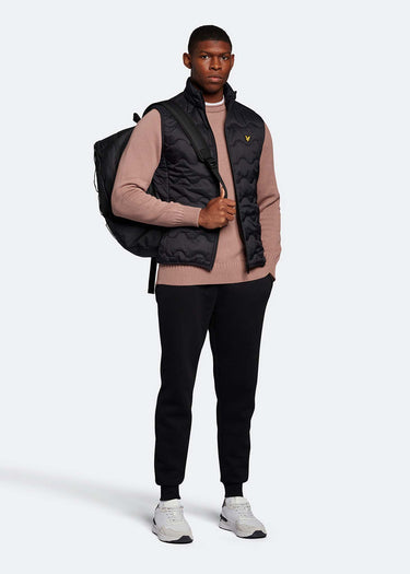 Lyle & Scott Bodywarmers Crest quilted gilet - jet black