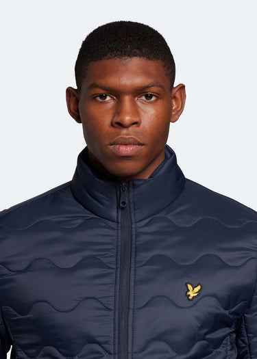 Lyle & Scott Jassen Crest quilted jacket - dark navy