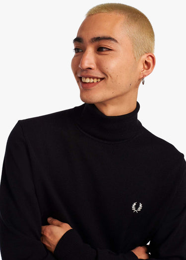 Fred Perry Truien Roll neck jumper - black