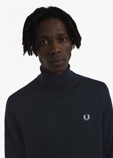 Fred Perry Truien Roll neck jumper - navy