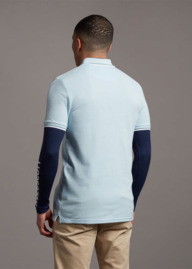 Lyle & Scott Polo's Tipped polo shirt - deck blue white