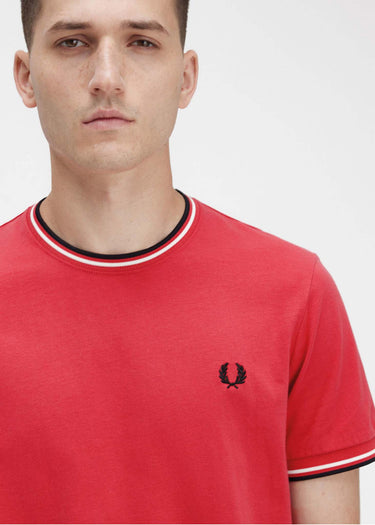 Fred Perry T-shirts Twin tipped t-shirt - washed red