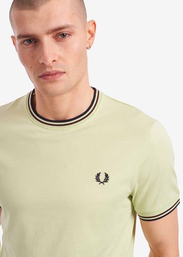 Fred Perry T-shirts Twin tipped t-shirt - willow