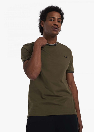 Fred Perry T-shirts Twin tipped t-shirt - uniform green